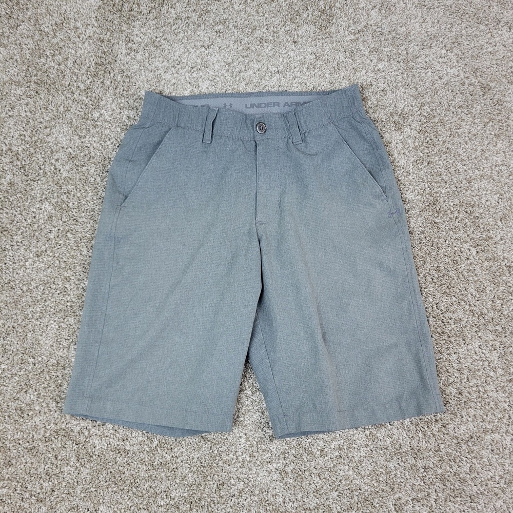 Under Armour Loose Mens 30 Gray Elastic Waist Performance Stretch Golf Shorts